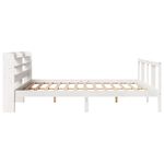 Casa si Gradina - Mobilier - Paturi si accesorii - Paturi - Cadru de pat cu tablie fara saltea, alb, 200x200 cm - Infinity.ro