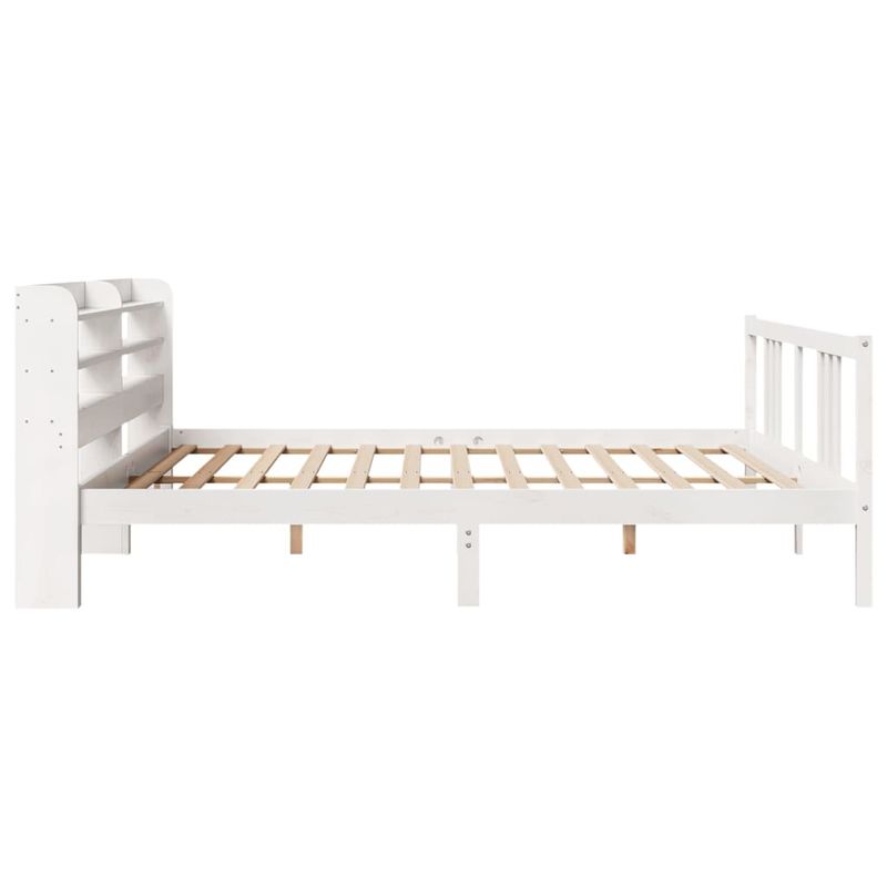 Casa si Gradina - Mobilier - Paturi si accesorii - Paturi - Cadru de pat cu tablie fara saltea, alb, 200x200 cm - Infinity.ro