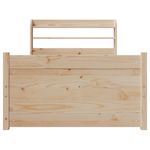 Casa si Gradina - Mobilier - Paturi si accesorii - Paturi - Cadru de pat cu tablie, 75x190 cm, lemn masiv de pin - Infinity.ro