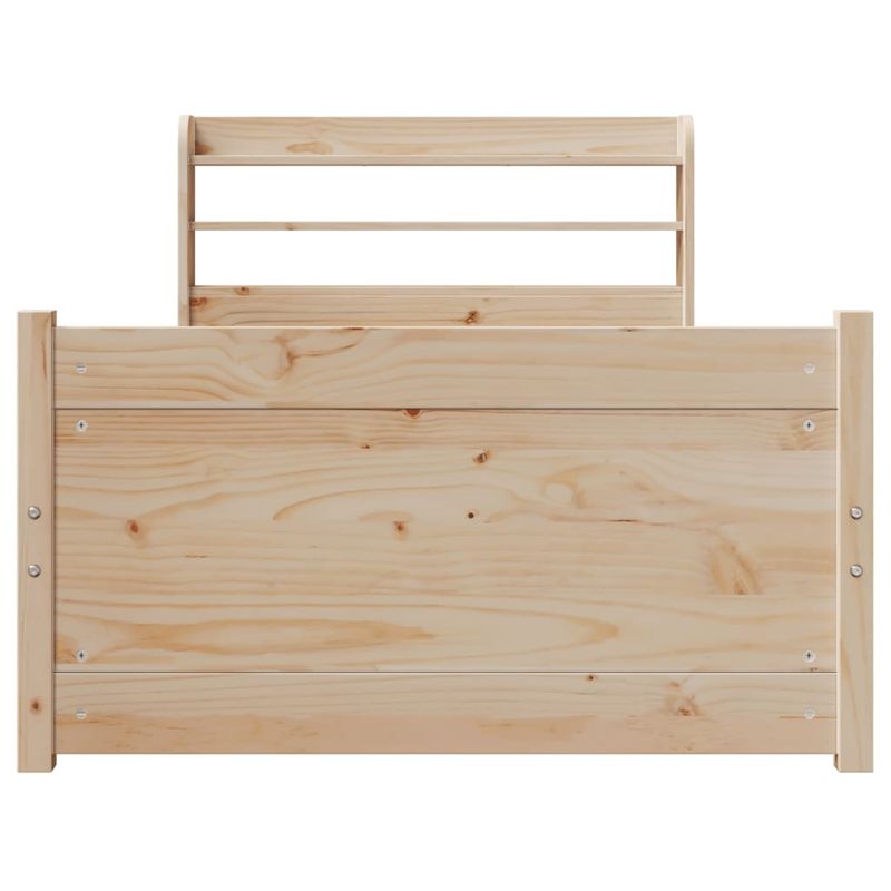 Casa si Gradina - Mobilier - Paturi si accesorii - Paturi - Cadru de pat cu tablie, 75x190 cm, lemn masiv de pin - Infinity.ro