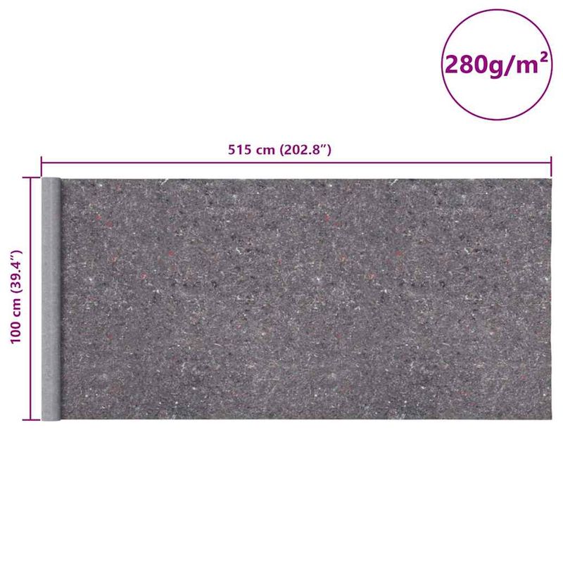 Casa si Gradina - Textile si covoare - Covoare - Covoare casa - Lane antiderapante pentru vopsitori 2 buc 515 cm 280 g/m² Gri - Infinity.ro