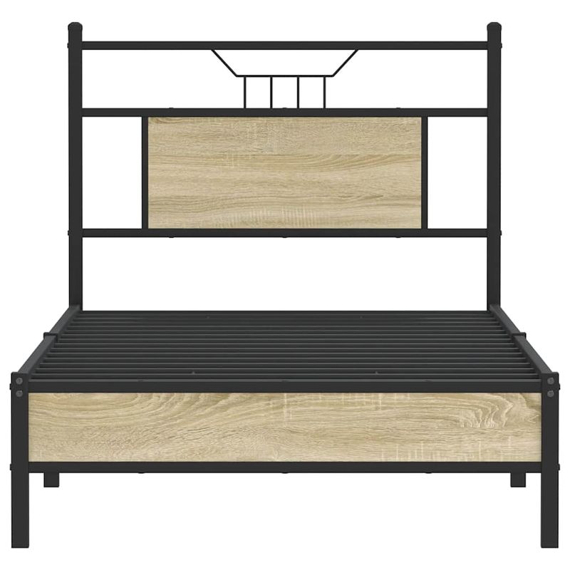 Casa si Gradina - Mobilier - Paturi si accesorii - Paturi - Cadru pat fara saltea stejar sonoma, 90x190 cm, lemn prelucrat - Infinity.ro