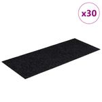 Casa si Gradina - Textile si covoare - Covoare - Covoare casa - Covorase scara autoadezive 30 buc Negru 60x25 cm dreptunghiular - Infinity.ro
