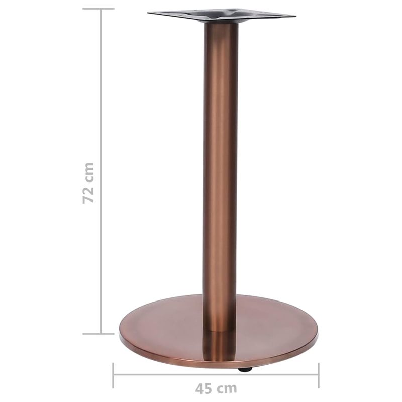 Casa si Gradina - Mobilier - Feronerie si accesorii mobila - Picior masa de bistro, auriu, Ø45x72 cm, otel inoxidabil - Infinity.ro