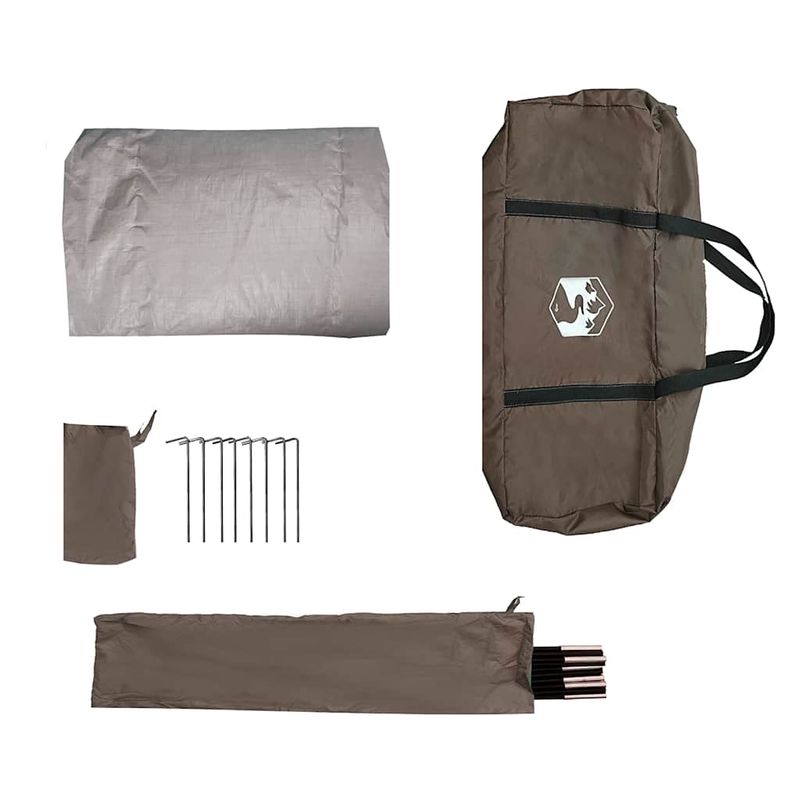 Sport si Outdoor - Camping - Corturi camping - Cort auto pentru 2 persoane, maro, rezistent la apa - Infinity.ro