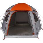 Sport si Outdoor - Camping - Corturi camping - Cort familie Igloo pentru 6 persoane gri/portocaliu impermeabil - Infinity.ro