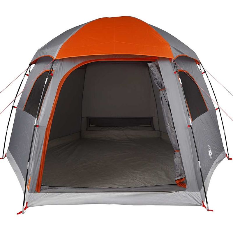 Sport si Outdoor - Camping - Corturi camping - Cort familie Igloo pentru 6 persoane gri/portocaliu impermeabil - Infinity.ro