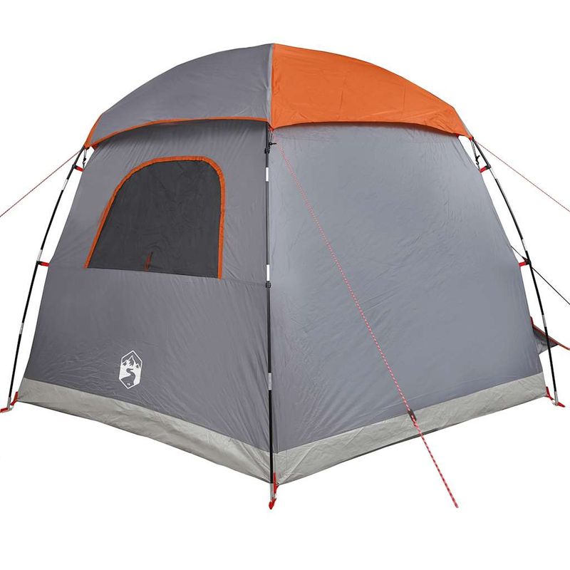 Sport si Outdoor - Camping - Corturi camping - Cort familie Igloo pentru 6 persoane gri/portocaliu impermeabil - Infinity.ro