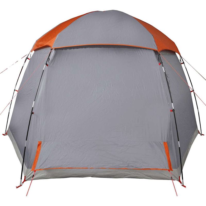 Sport si Outdoor - Camping - Corturi camping - Cort familie Igloo pentru 6 persoane gri/portocaliu impermeabil - Infinity.ro