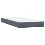 Casa si Gradina - Mobilier - Paturi si accesorii - Paturi - Pat box spring cu saltea, gri inchis, 80x210 cm, catifea - Infinity.ro