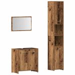 Casa si Gradina - Mobilier - Seturi de mobilier - Seturi baie - Set mobilier de baie, 3 piese, lemn vechi, lemn prelucrat - Infinity.ro