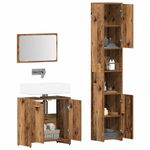 Casa si Gradina - Mobilier - Seturi de mobilier - Seturi baie - Set mobilier de baie, 3 piese, lemn vechi, lemn prelucrat - Infinity.ro