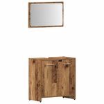 Casa si Gradina - Mobilier - Seturi de mobilier - Seturi baie - Set mobilier de baie, 3 piese, lemn vechi, lemn prelucrat - Infinity.ro