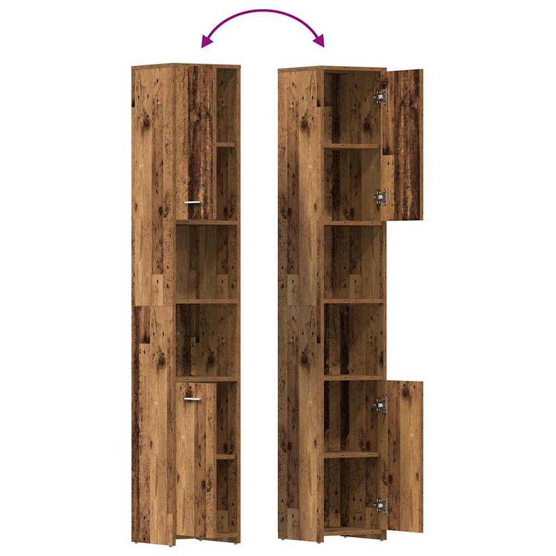 Casa si Gradina - Mobilier - Seturi de mobilier - Seturi baie - Set mobilier de baie, 3 piese, lemn vechi, lemn prelucrat - Infinity.ro