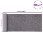 Casa si Gradina - Textile si covoare - Covoare - Covoare casa - Lane antiderapante pentru vopsitori 2 buc 2532 cm 220 g/m² Gri - Infinity.ro