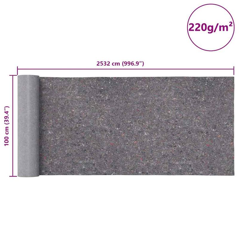 Casa si Gradina - Textile si covoare - Covoare - Covoare casa - Lane antiderapante pentru vopsitori 2 buc 2532 cm 220 g/m² Gri - Infinity.ro