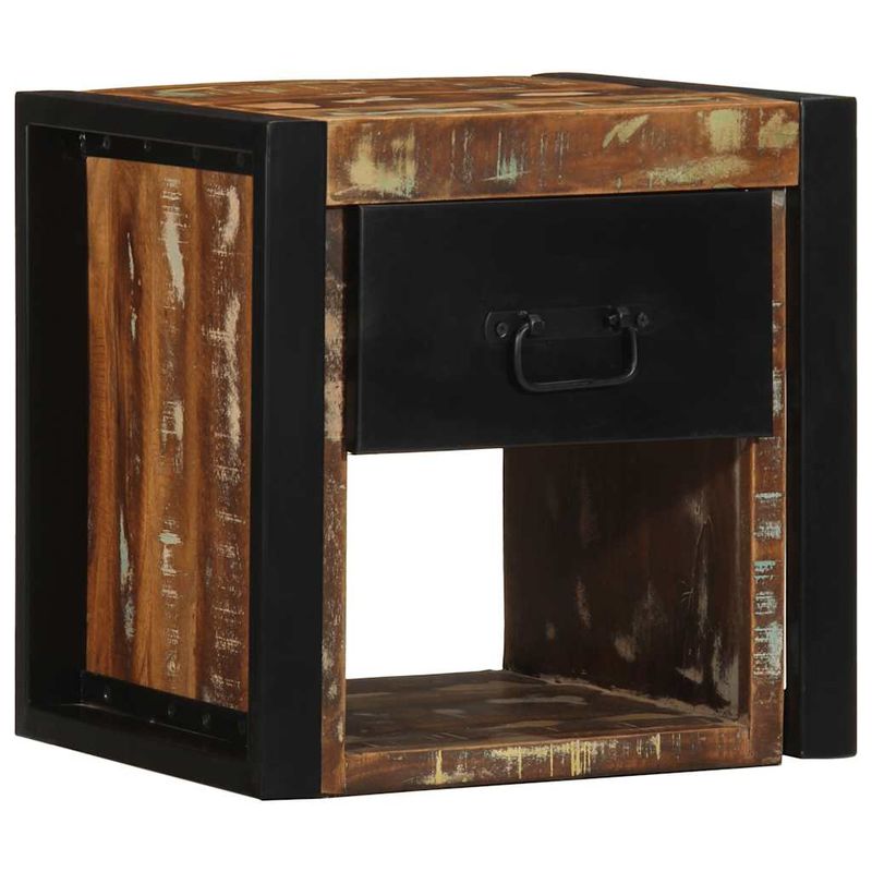 Casa si Gradina - Mobilier - Comode si corpuri - Noptiere - Noptiere 2 buc multicolore 40x35x40 cm lemn masiv recuperat - Infinity.ro