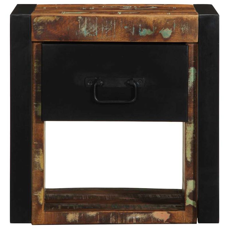 Casa si Gradina - Mobilier - Comode si corpuri - Noptiere - Noptiere 2 buc multicolore 40x35x40 cm lemn masiv recuperat - Infinity.ro