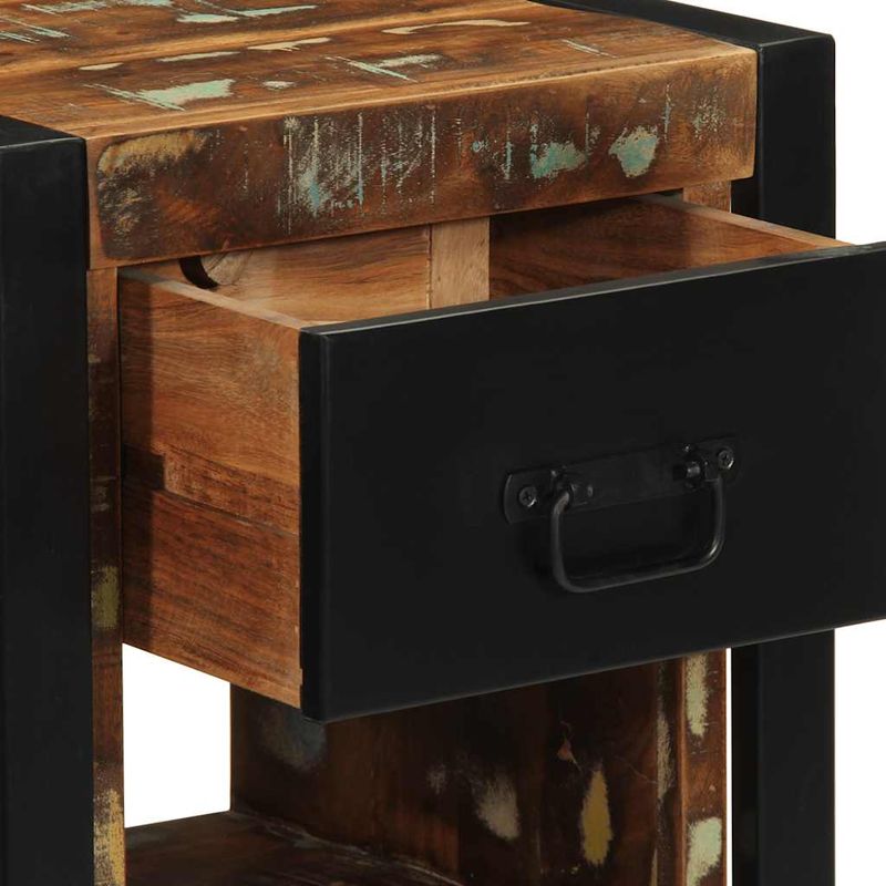 Casa si Gradina - Mobilier - Comode si corpuri - Noptiere - Noptiere 2 buc multicolore 40x35x40 cm lemn masiv recuperat - Infinity.ro