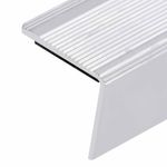 Casa si Gradina/Constructii/Scari si accesorii interioare/Scari lemn - Profile trepte forma L, 15 buc, argintiu, 100 cm, aluminiu - Infinity.ro