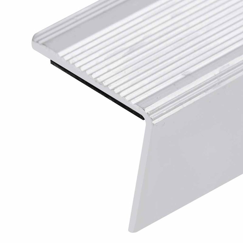 Casa si Gradina/Constructii/Scari si accesorii interioare/Scari lemn - Profile trepte forma L, 15 buc, argintiu, 100 cm, aluminiu - Infinity.ro