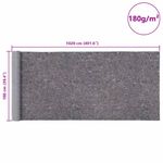 Casa si Gradina - Textile si covoare - Covoare - Covoare casa - Lane antiderapante pentru vopsitori 2 buc 1020 cm 180 g/m² gri - Infinity.ro