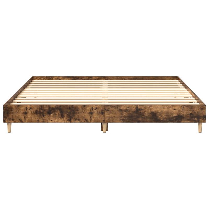 Casa si Gradina - Mobilier - Paturi si accesorii - Paturi - Cadru de pat fara saltea Stejar afumat 160x200cm Lemn prelucrat - Infinity.ro