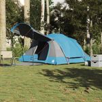 Sport si Outdoor - Camping - Corturi camping - Cort de familie tunel pentru 8 persoane, albastru, impermeabil - Infinity.ro