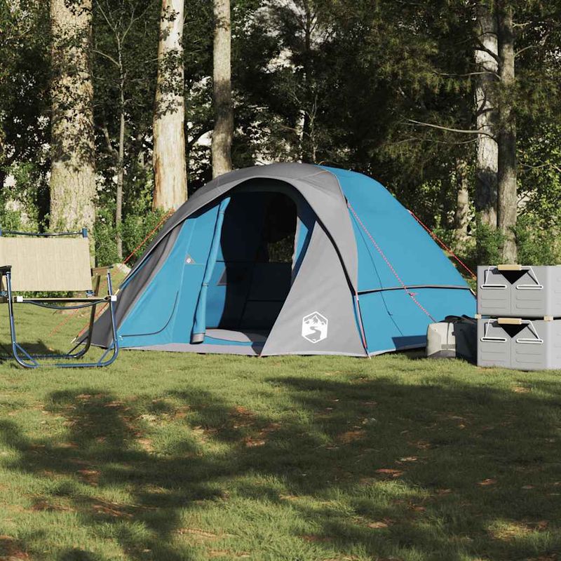 Sport si Outdoor - Camping - Corturi camping - Cort de camping, 4 persoane, albastru, impermeabil - Infinity.ro
