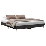 Casa si Gradina - Mobilier - Paturi si accesorii - Paturi - Cadru de pat fara saltea Negru 180x200cm Lemn prelucrat - Infinity.ro