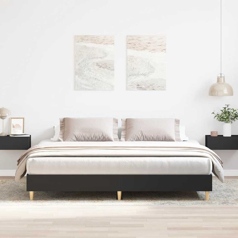 Casa si Gradina - Mobilier - Paturi si accesorii - Paturi - Cadru de pat fara saltea Negru 180x200cm Lemn prelucrat - Infinity.ro