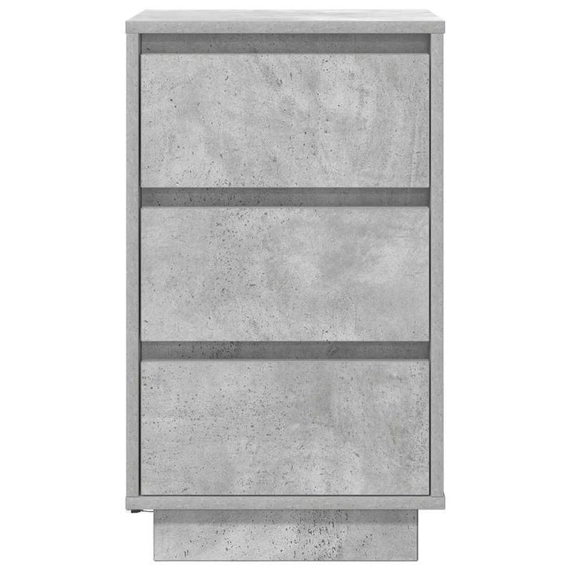 Casa si Gradina - Mobilier - Comode si corpuri - Noptiere - Noptiera cu lumini LED Gri beton 38x34x65 cm - Infinity.ro
