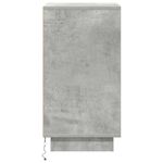 Casa si Gradina - Mobilier - Comode si corpuri - Noptiere - Noptiera cu lumini LED Gri beton 38x34x65 cm - Infinity.ro