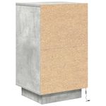 Casa si Gradina - Mobilier - Comode si corpuri - Noptiere - Noptiera cu lumini LED Gri beton 38x34x65 cm - Infinity.ro