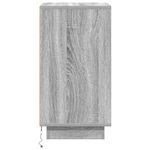 Casa si Gradina - Mobilier - Comode si corpuri - Noptiere - Noptiera cu lumini LED Gri Sonoma 38x34x65 cm - Infinity.ro