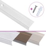 Casa si Gradina/Constructii/Scari si accesorii interioare/Scari lemn - Profile trepte in forma de L, 5 buc, argintiu, 100 cm, aluminiu - Infinity.ro