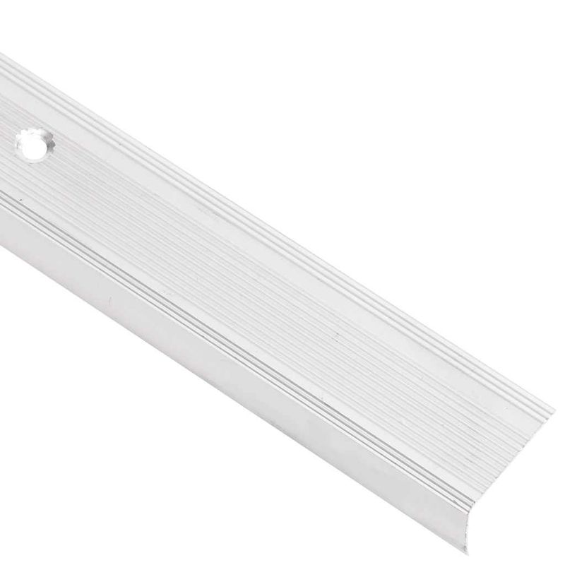 Casa si Gradina/Constructii/Scari si accesorii interioare/Scari lemn - Profile trepte in forma de L, 5 buc, argintiu, 100 cm, aluminiu - Infinity.ro