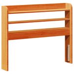 Casa si Gradina - Mobilier - Paturi si accesorii - Paturi - Cadru de pat cu tablie, maro ceruit, 100x200 cm, lemn masiv pin - Infinity.ro