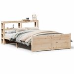 Casa si Gradina - Mobilier - Paturi si accesorii - Paturi - Cadru de pat cu tablie, 120x200 cm, lemn masiv de pin - Infinity.ro