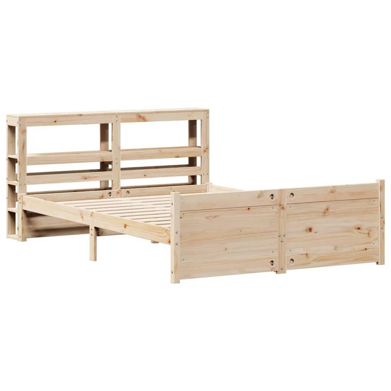 Casa si Gradina - Mobilier - Paturi si accesorii - Paturi - Cadru de pat cu tablie, 120x200 cm, lemn masiv de pin - Infinity.ro