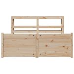 Casa si Gradina - Mobilier - Paturi si accesorii - Paturi - Cadru de pat cu tablie, 120x200 cm, lemn masiv de pin - Infinity.ro