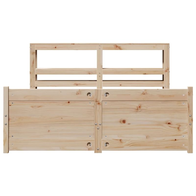 Casa si Gradina - Mobilier - Paturi si accesorii - Paturi - Cadru de pat cu tablie, 120x200 cm, lemn masiv de pin - Infinity.ro