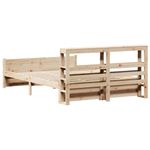 Casa si Gradina - Mobilier - Paturi si accesorii - Paturi - Cadru de pat cu tablie, 120x200 cm, lemn masiv de pin - Infinity.ro