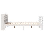 Casa si Gradina - Mobilier - Paturi si accesorii - Paturi - Cadru de pat cu tablie fara saltea, alb, 140x190 cm - Infinity.ro