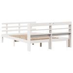 Casa si Gradina - Mobilier - Paturi si accesorii - Paturi - Cadru de pat cu tablie fara saltea, alb, 140x190 cm - Infinity.ro