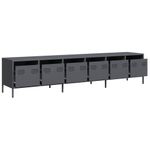 Casa si Gradina - Mobilier - Comode si corpuri - Comode - Dulap TV, antracit, 202x39x43,5 cm, otel laminat la rece - Infinity.ro