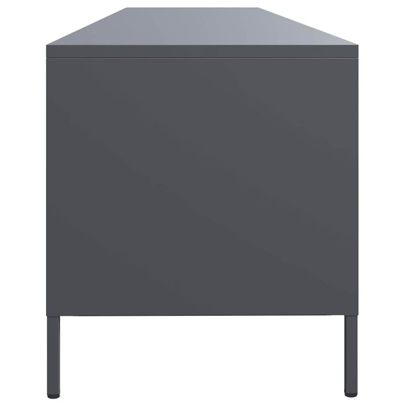 Casa si Gradina - Mobilier - Comode si corpuri - Comode - Dulap TV, antracit, 202x39x43,5 cm, otel laminat la rece - Infinity.ro