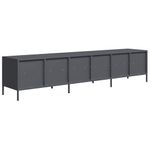 Casa si Gradina - Mobilier - Comode si corpuri - Comode - Dulap TV, antracit, 202x39x43,5 cm, otel laminat la rece - Infinity.ro