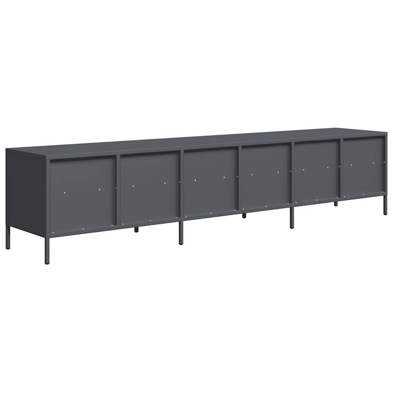 Casa si Gradina - Mobilier - Comode si corpuri - Comode - Dulap TV, antracit, 202x39x43,5 cm, otel laminat la rece - Infinity.ro