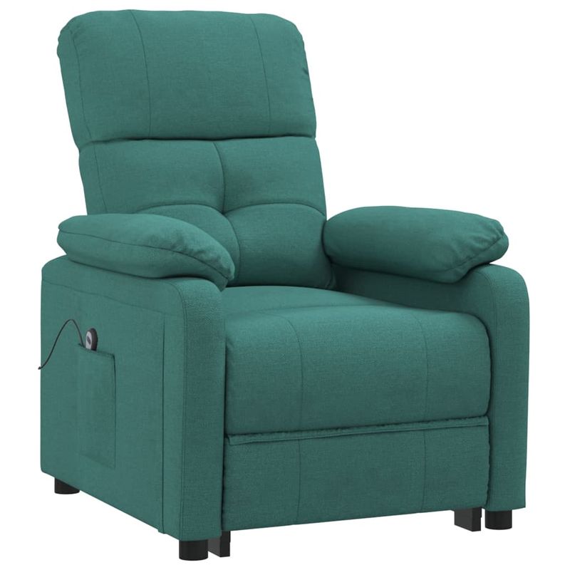 Casa si Gradina - Mobilier - Scaune si fotolii - Fotolii - Fotoliu cu ridicare, verde inchis, material textil - Infinity.ro